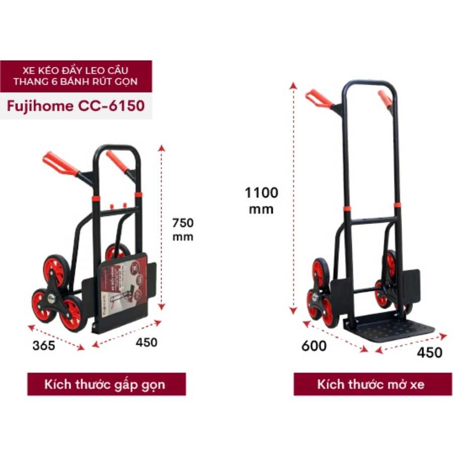 Xe Đẩy Hàng Fujihome CC-6150