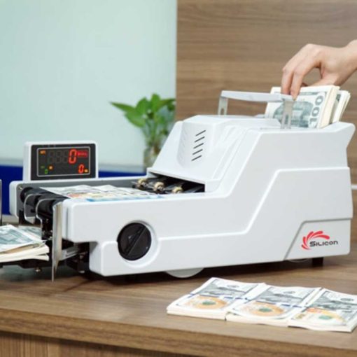 Máy đếm tiền thông minh phát hiện tiền siêu giả Silicon MC-8800