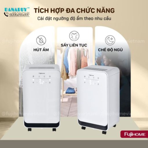 Máy hút ẩm dân dụng Fujihome DH10