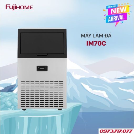 Máy làm đá thương mại kèm lọc nước UF Fujihome IM70C