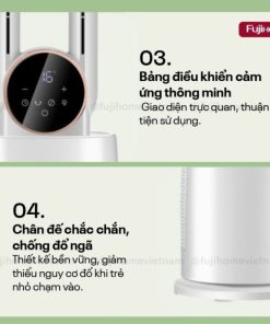 Quạt Không Cánh Hơi Nước Tích Hợp Lọc Không Khí Ion Fujihome BF-03RC