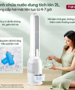 Quạt Không Cánh Hơi Nước Tích Hợp Lọc Không Khí Ion Fujihome BF-03RC