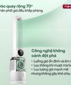 Quạt Không Cánh Hơi Nước Tích Hợp Lọc Không Khí Ion Fujihome BF-03RC