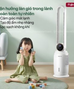 Quạt Không Cánh Hơi Nước Tích Hợp Lọc Không Khí Ion Fujihome BF-03RC