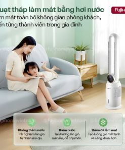 Quạt Không Cánh Hơi Nước Tích Hợp Lọc Không Khí Ion Fujihome BF-03RC