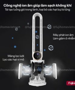 Quạt Không Cánh Hơi Nước Tích Hợp Lọc Không Khí Ion Fujihome BF-03RC