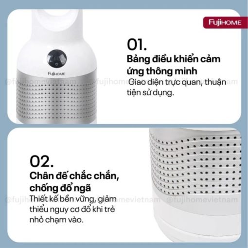 Quạt không cánh Fujihome BF22-HEPA
