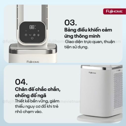 Quạt không cánh Fujihome BF-05R-HEPA