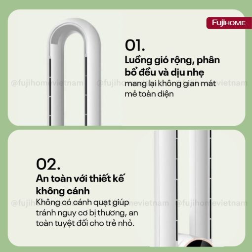 Quạt không cánh Fujihome BF-03R