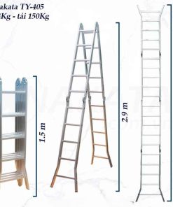 Thang nhôm xếp 4 đoạn Nakata VN405