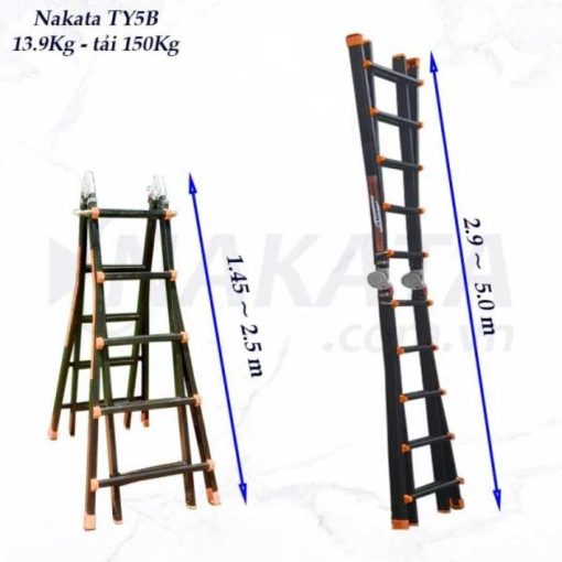 Thang Nhôm Rút Trượt Nakata TY5B