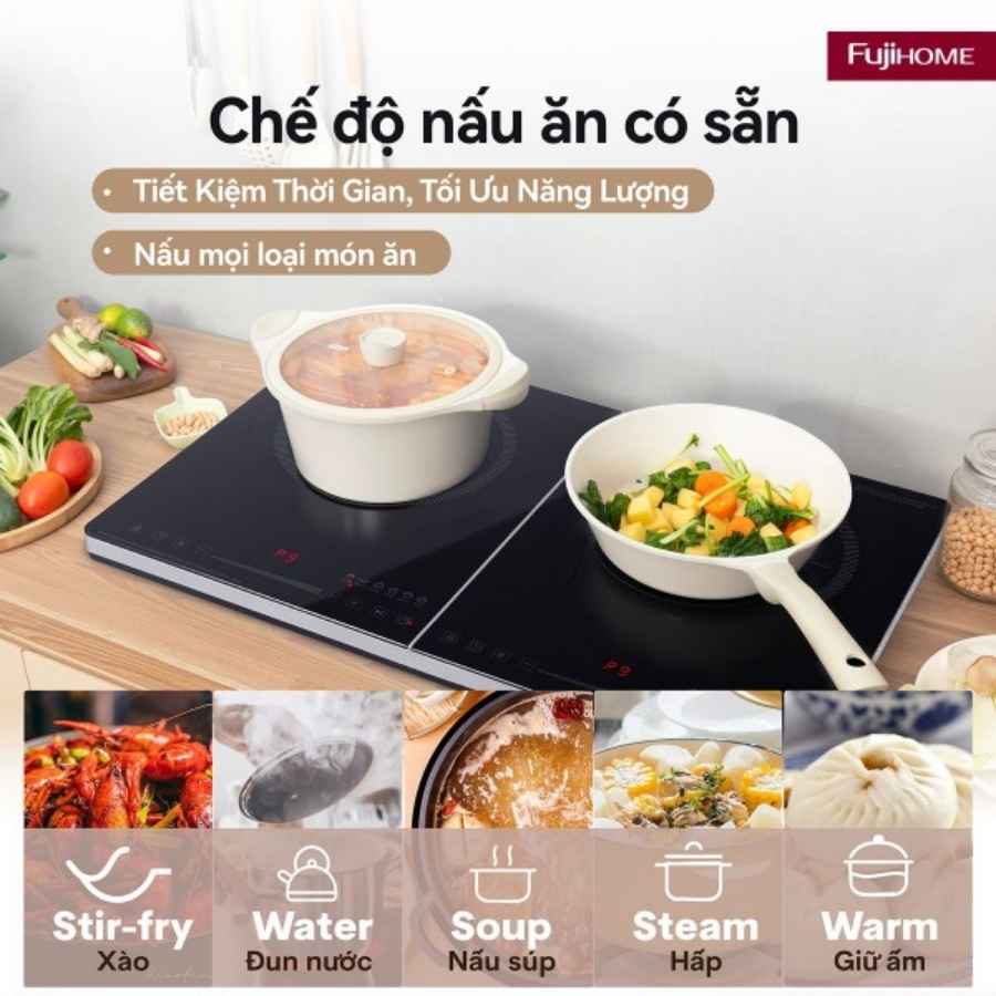 Bếp Từ Đôi Fujihome IC2123 2 Bếp từ đôi Fujihome IC2123