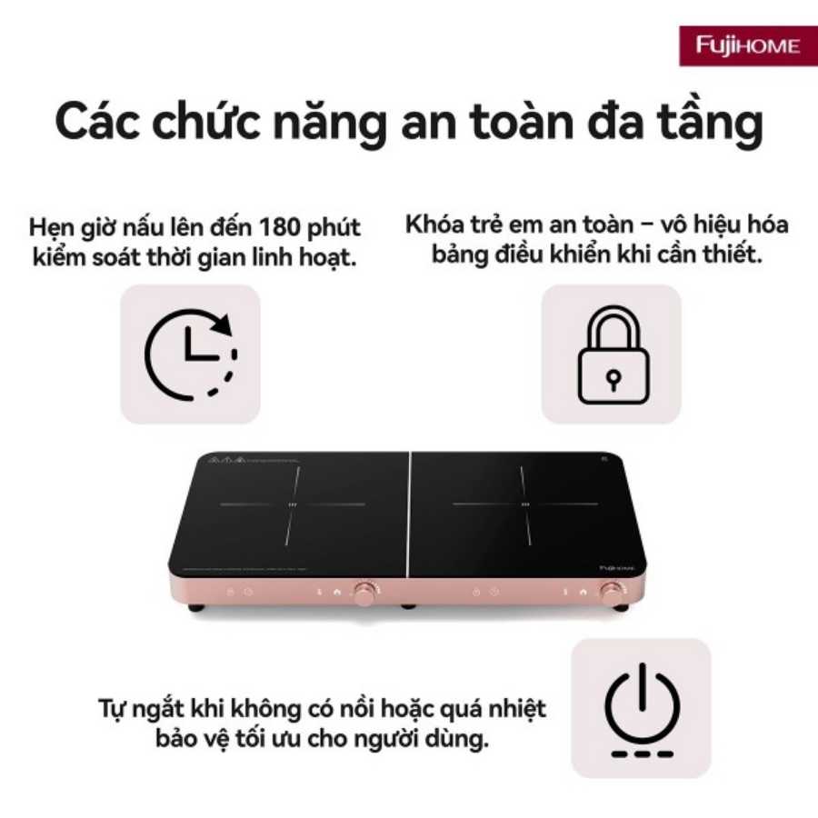 Bếp Từ Đôi Fujihome IC2602P 10 Bếp từ đôi Fujihome IC2602P