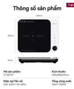 Bếp Từ Đơn Fujihome IC1901W 10 Bếp từ đơn Fujihome IC1901W