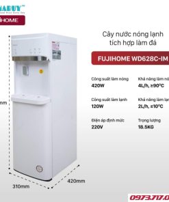 Cây nước nóng lạnh làm đá Fujihome WD628C-IM