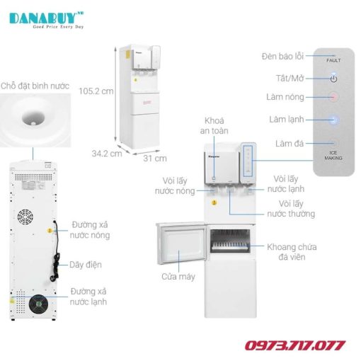 Cây nước nóng lạnh Kangaroo KG65A3