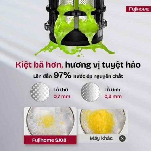 Máy ép chậm mini Fujihome SJ08