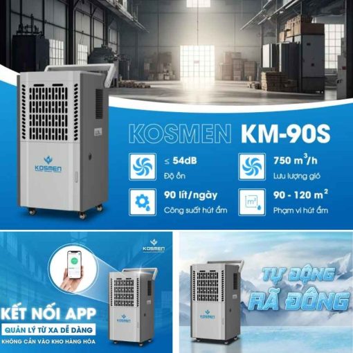 Máy hút ẩm công nghiệp kosmen km-90s
