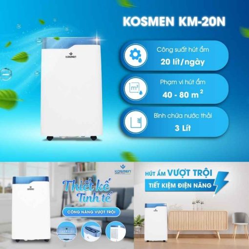 Máy hút ẩm Kosmen KM-20N