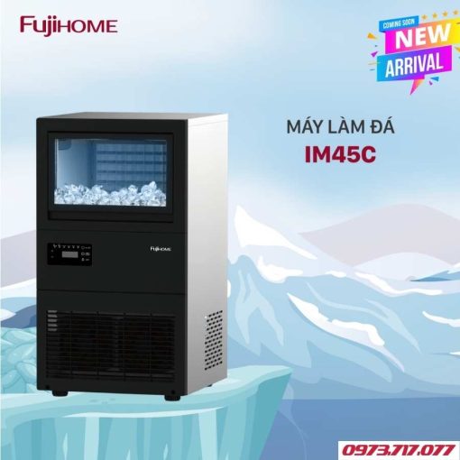 Máy làm đá thương mại kèm lọc nước UF Fujihome IM45C