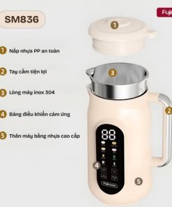 Máy làm sữa hạt Fujihome SM836