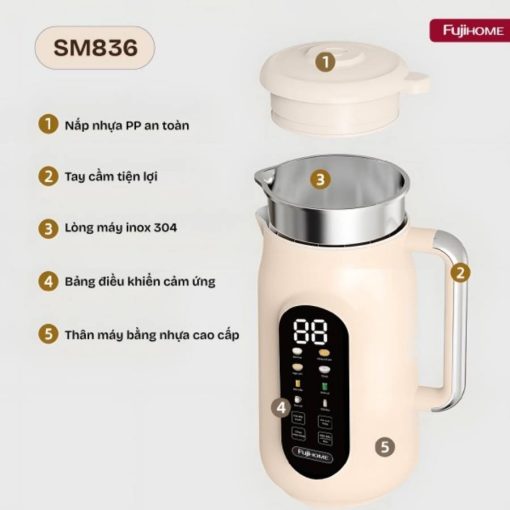Máy làm sữa hạt Fujihome SM836