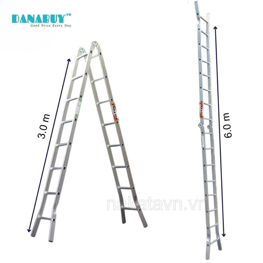 Thang nhôm chữ A 3m Nakata VN30