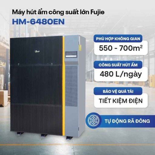 Máy hút ẩm công nghiệp FujiE HM-6480EN 3 pha