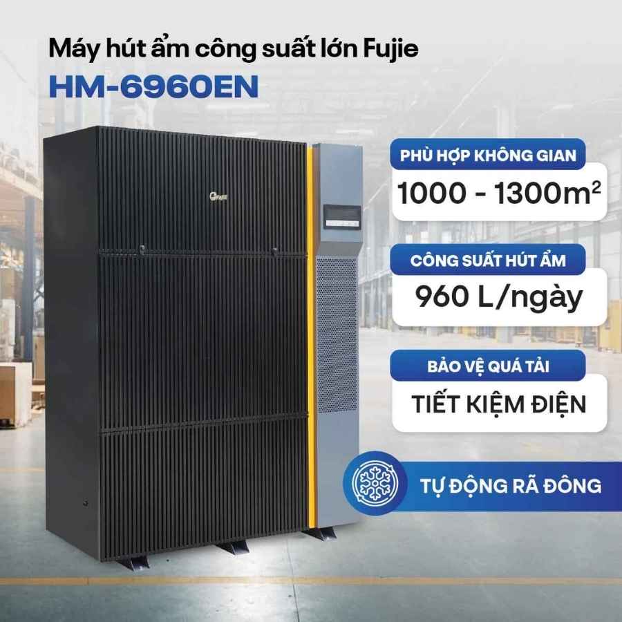 Máy hút ẩm công nghiệp FujiE HM-6960EN 3 pha