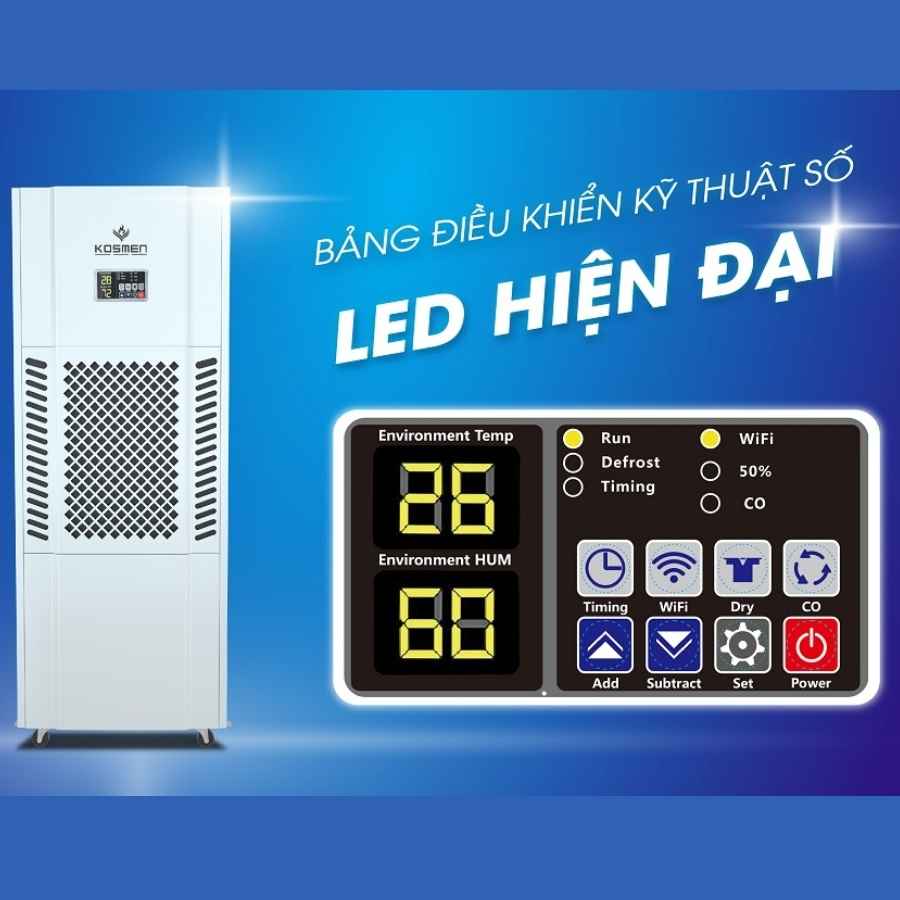 Máy hút ẩm công nghiệp Kosmen KM-180S 180 lít