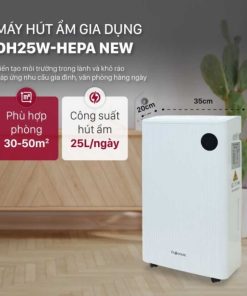 Máy hút ẩm dân dụng Fujihome DH25W-HEPA-NEW