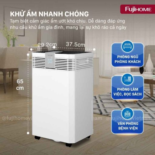 Máy hút ẩm Fujihome DH60W-HEPA