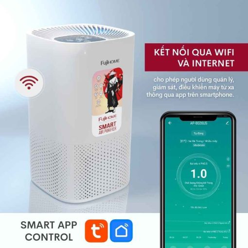 Máy lọc không khí FUJIHOME AP8026US Wifi Bluetooth