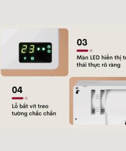 Quạt sưởi FUJIHOME FHW4000 điều hòa treo tường