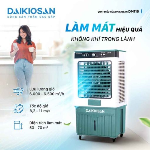 Máy Làm Mát Daikiosan DM116 70 Lít