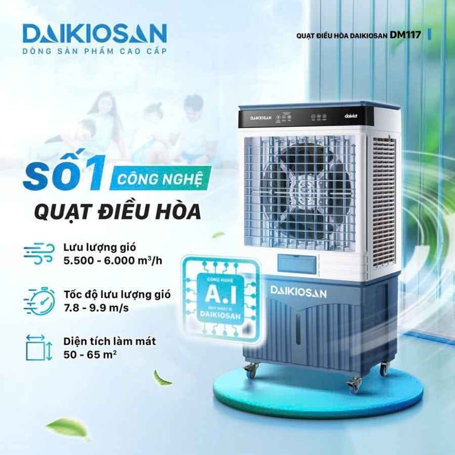 Máy làm mát Daikiosan DM117 75 lít