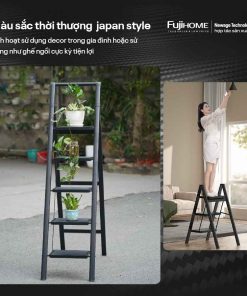 Thang ghế FUJIHOME SL105B gấp gọn 5 bậc