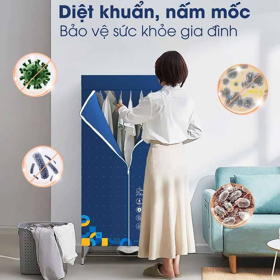 Tủ sấy quần áo Kalite KL6880