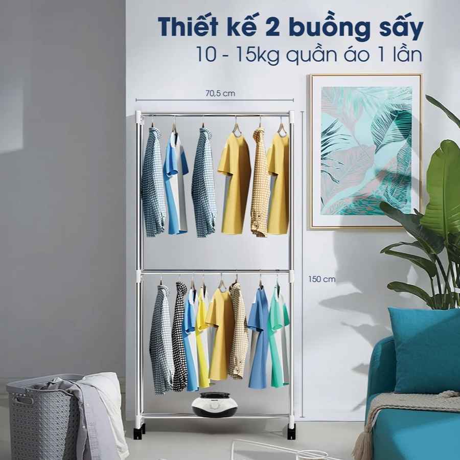 Tủ sấy quần áo Kalite KL6880