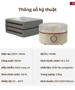 Chăn Điện Fujihome HB1820M Sưởi Ấm Bằng Nước Nóng 8 Chăn Điện Fujihome HB1820M Sưởi Ấm Bằng Nước Nóng