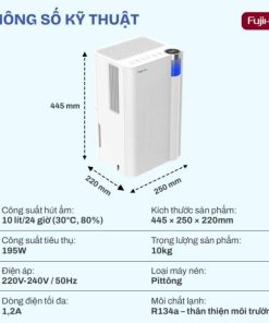 Máy hút ẩm Fujihome DH10NEW