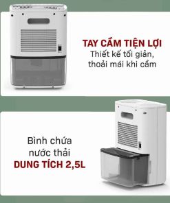 Máy hút ẩm Fujihome DHP05-MINI tích hợp lọc không khí 14 may hut am fujihome dhp05 mini 2