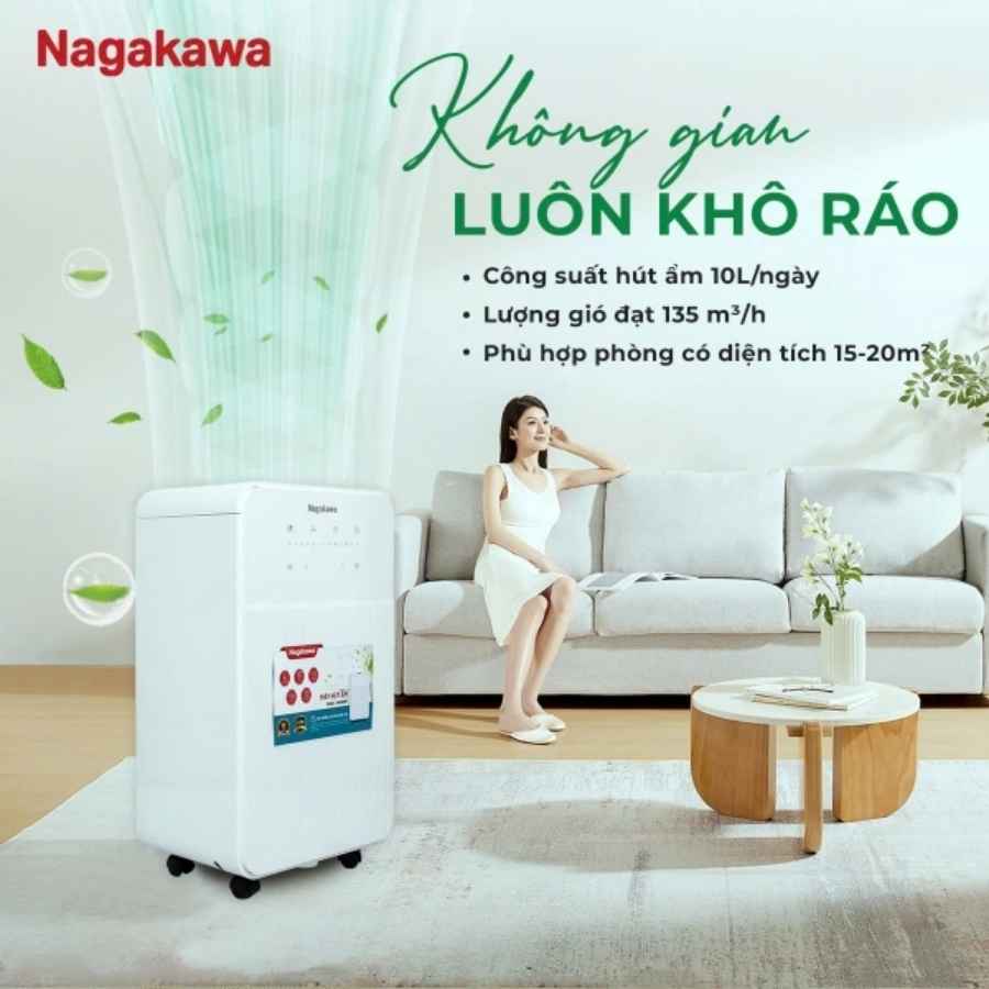 Máy hút ẩm Nagakawa NAD8555 10L