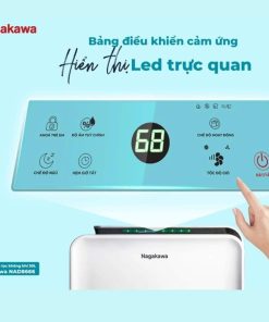 Máy hút ẩm Nagakawa NAD8666 30L lọc không khí