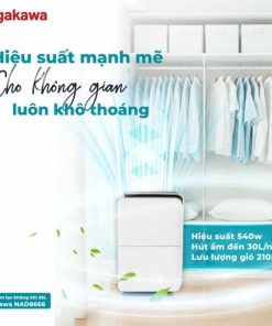 Máy hút ẩm Nagakawa NAD8666 30L lọc không khí