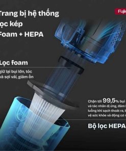 Máy hút bụi Fujihome VC06 cầm tay 9 Máy hút bụi Fujihome VC06 cầm tay