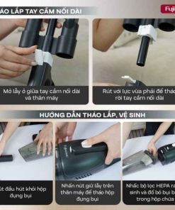 Máy hút bụi Fujihome VC06 cầm tay 12 Máy hút bụi Fujihome VC06 cầm tay