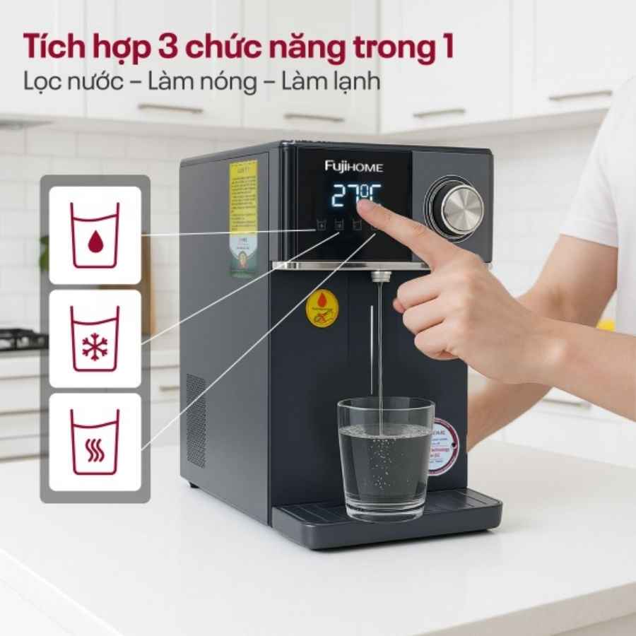 Máy lọc nước RO nóng lạnh Fujihome WP302C