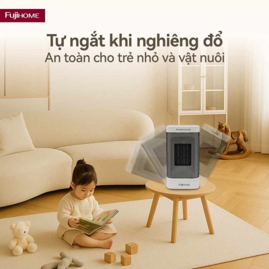 Quạt sưởi gốm mini Fujihome FH600
