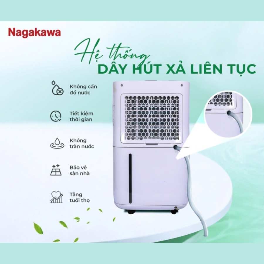 Máy hút ẩm Nagakawa NAD8556 16L 11 Máy hút ẩm Nagakawa NAD8556 16L